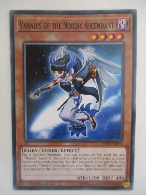 YU-GI-OH TRADING CARD - VANADIS OF THE NORDIC ASCENDANT