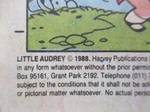 HARVEY COMICS - PLAYFUL LITTLE AUDREY - NO. 23 -  1988 - A SOUTH AFRICAN COMIC