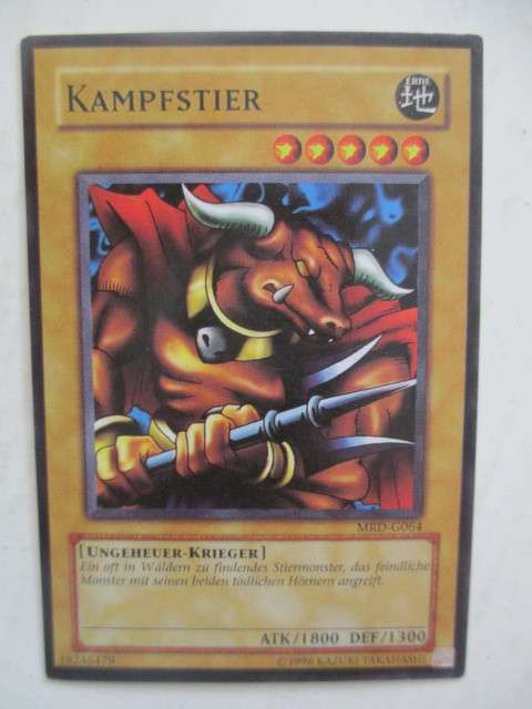 YU-GI-OH TRADING CARD - BATTLE STEER - GERMAN