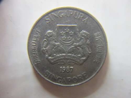 SINGAPORE 20 CENTS - 1987