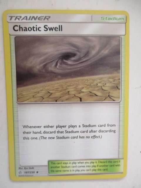 POKEMON TRADING CARD - TRAINER - CHAOTIC SWELL