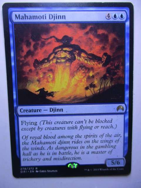 MAGIC THE GATHERING TRADING CARD - MAHAMOTI DJINN