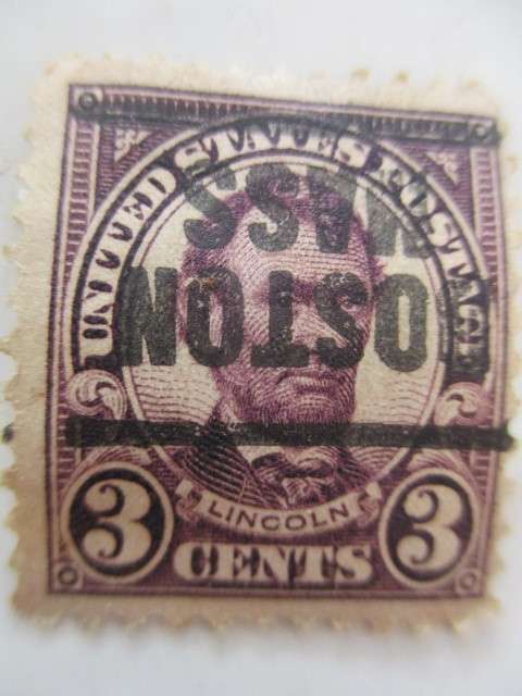 AMERICA 3c ABE LINCOLN USED STAMP