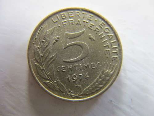 FRANCE 5 CENTIMES - 1974