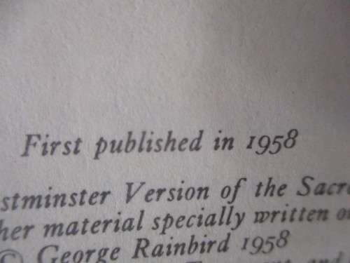 BEAUTIFUL VINTAGE ROMAN CATHOLIC BIBLE 1958 FIRST PUBLISHED AND MESSAGE BY HIS HOLINESS PIUS XII