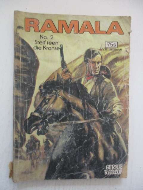 RAMALA AFRIKAANS FICTION COWBOY STORY BOOK BACK COVER MISSING