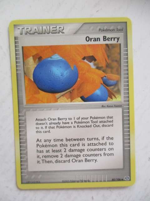 POKEMON TRADING CARD -  2005 - TRAINER - ORAN BERRY - CARD IN MINT CONDITION