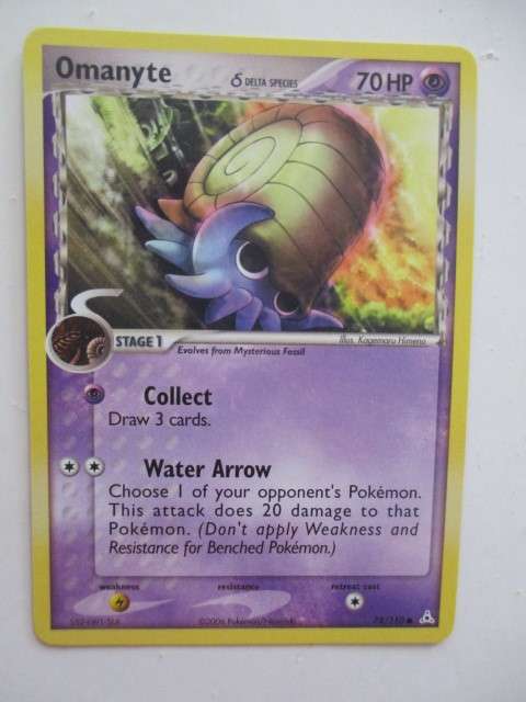 POKEMON CARD - 2006 - OMANYTE - CARD IN MINT CONDITION