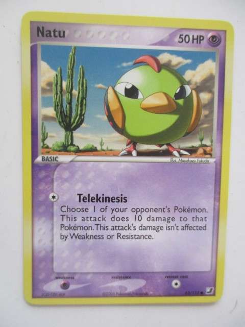 POKEMON TRADING CARD 2005 - NATU  -  CARD IN MINT CONDITION