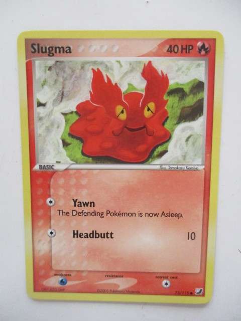 POKEMON TRADING CARD - SLUGMA  2005 - CARD IN MINT CONDITION