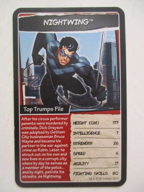 DC HERO TRADING CARDS - NIGHTWING - 2017
