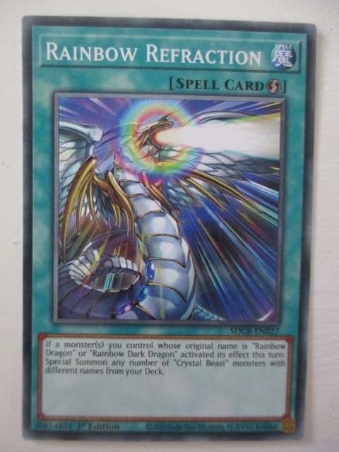 YU-GI-OH TRADING CARD - RAINBOW REFRACTION