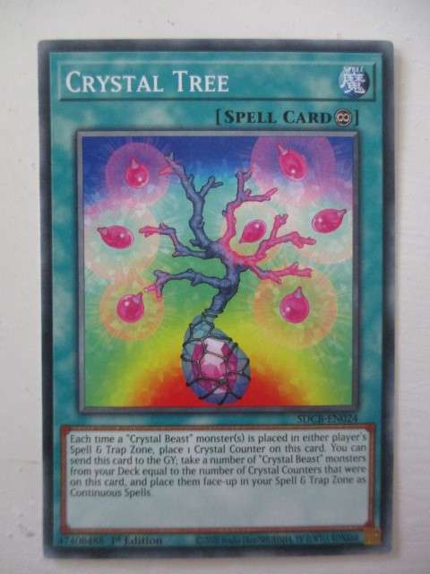 YU-GI-OH TRADING CARD -  CRYSTAL TREE