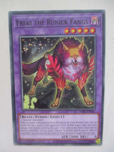 YU-GI-OH TRADING CARD - FREKI THE RUNICK FANGS