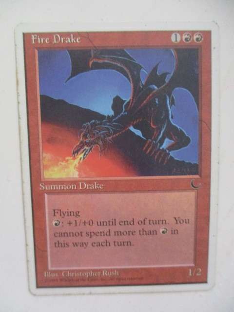 MAGIC THE GATHERING - FIRE DRAKE - THE DARK