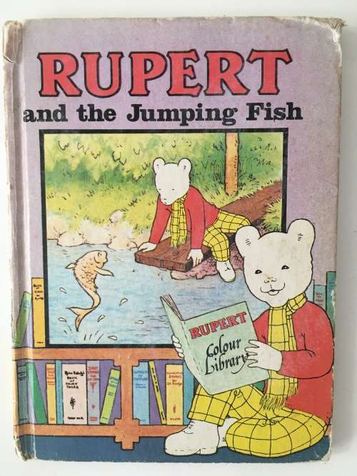 VINTAGE CHILDRENS BOOK - RUPERT AND THE JUMPING FISH -1977