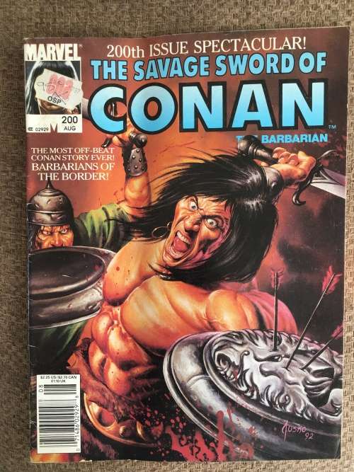 MARVEL COMICS - THE SAVAGE SWORD OF CONAN -  VOL. 1 NO. 200  1992
