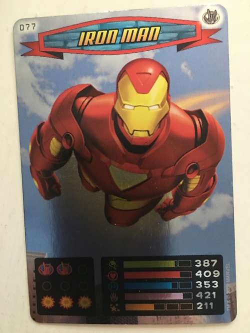 MARVEL -SPIDER-MAN HEROES & VILLIANS - IRON MAN / FOIL CARD