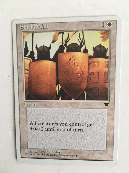 MAGIC THE GATHERING - SHIELD WALL - LEGENDS X 3 CARDS PLUS ANOTHER
