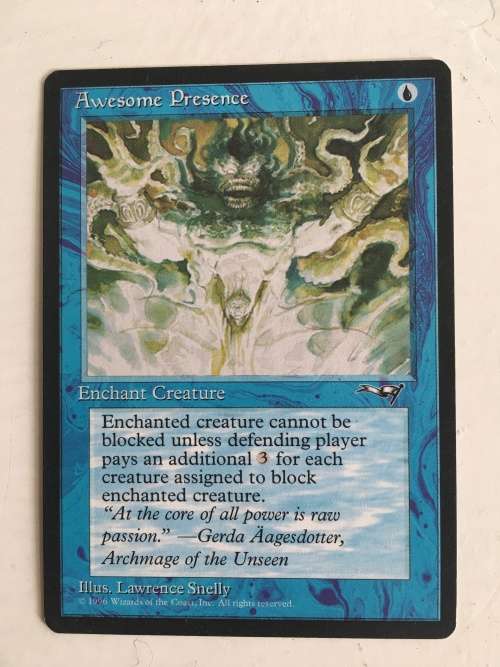 MAGIC THE GATHERING - AWESOME PRESENCE  X 3 ALLIANCES  AND ANOTHER