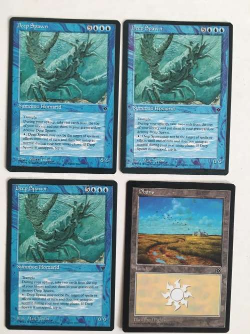 MAGIC THE GATHERING - DEEP SPAWN  X3 FALLEN EMPIRES AND ANOTHER