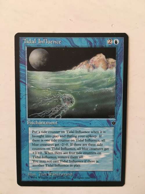 MAGIC THE GATHERING - 2 HALF SETS - TRANQUILITY X 2 - TIDAL INFLUENCE X 2 - 4 CARDS