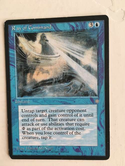 MAGIC THE GATHERING - RAY OF COMMAND X 2 - LLANOWAR ELVES X 2 - 4 CARDS