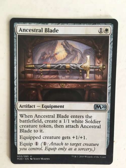 MAGIC THE GATHERING - ANCESTRAL BLADE - WITH FREE COVER