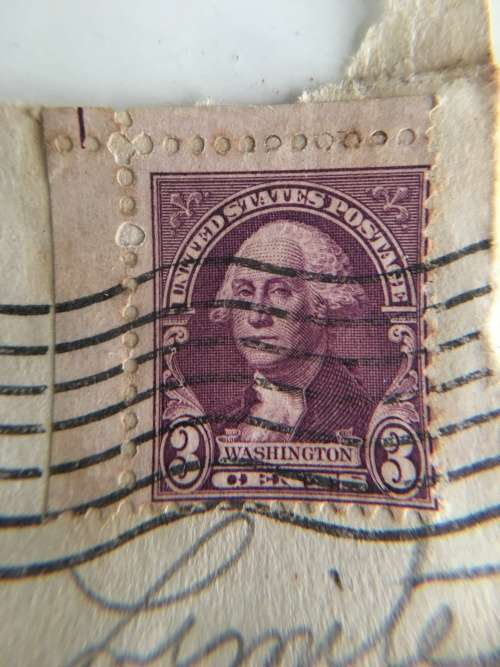 AMERICA - GEORGE WASHINGTON USED 3c STAMP - 1932