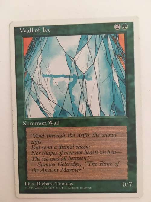 MAGIC THE GATHERING - WALL OF ICE - 4TH EDITION