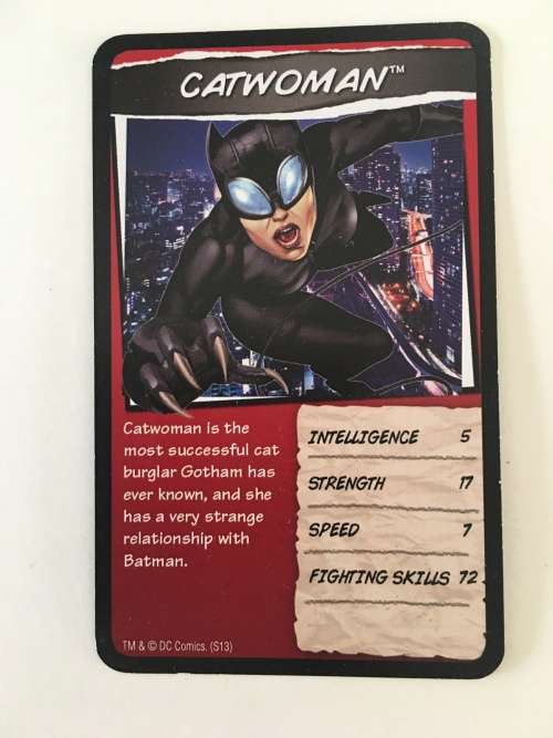 DC TRUMPS - HERO CARDS - CATWOMAN - 2017 2 DIFFERENT EDITIONS