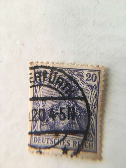 GERMANY REICHSPOST - 1900  - 20 PHENNIG USED