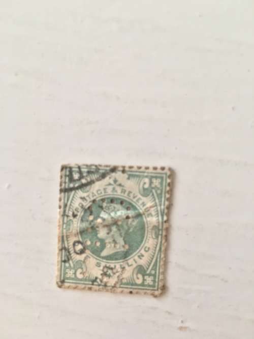 GREAT BRITAIN QUEEN VICTORIA - DULL GREEN 1887 - 1900 MOUNTED USED