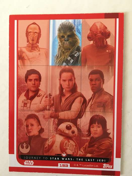 TOPPS -  STAR WARS CARD - THE LAST JEDI