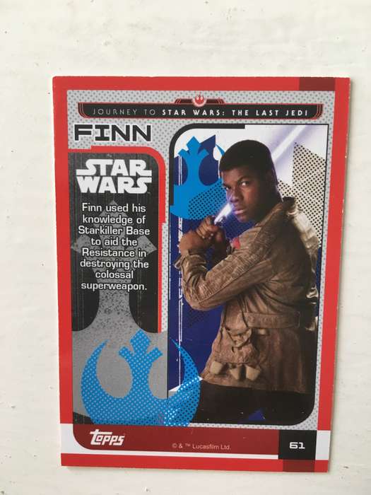 TOPPS -  STAR WARS CARD - THE LAST JEDI