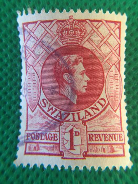 SWAZILAND USED KING GEORGE V STAMP