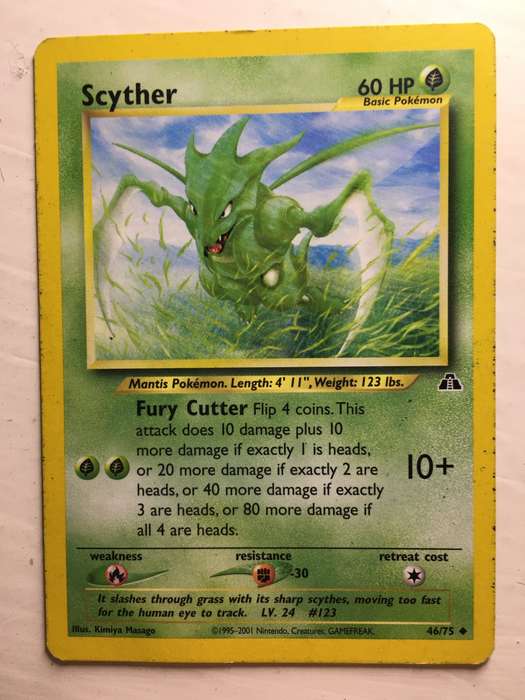 VINTAGE POKEMON TRADING CARD - SCYTHER