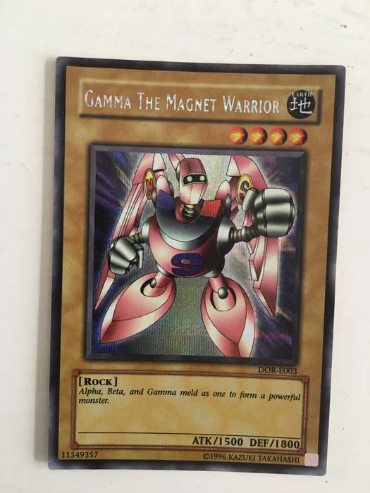YU-GI-OH TRADING CARD - GAMMA THE MAGNET WARRIOR / FOIL CARD