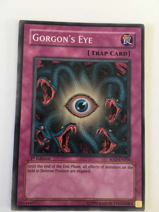 YU-GI-OH TRADING CARD - GORGON`S EYE