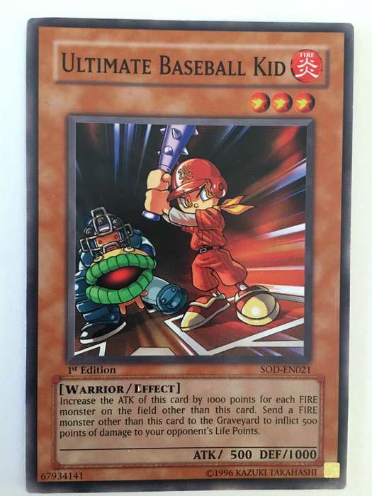 YU-GI-OH TRADING CARD - ULTIMATE BASEBALL KID