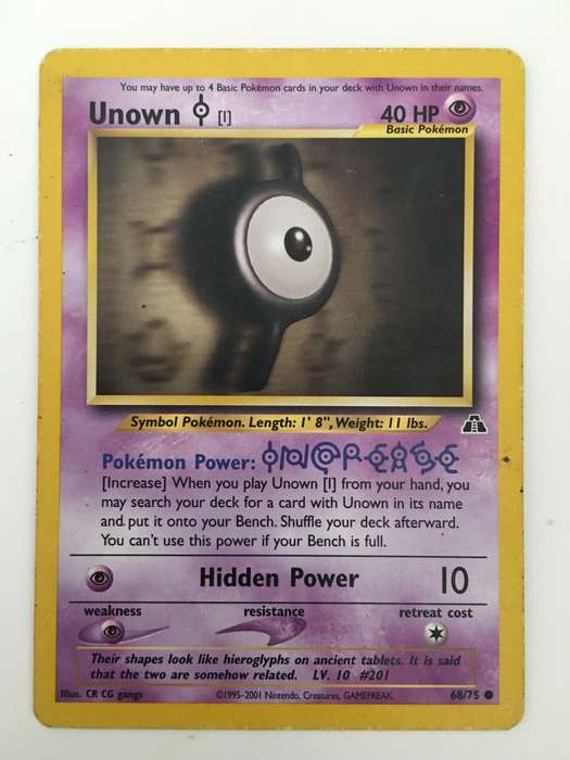 POKEMON TRADING CARD - UNOWN