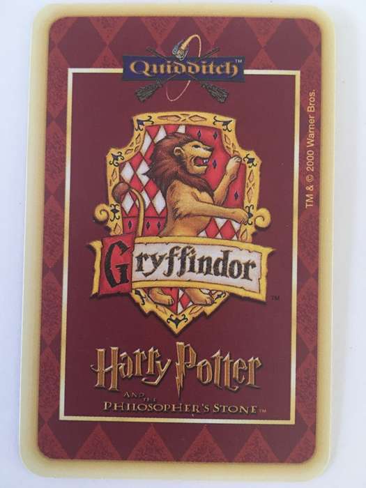 HARRY POTTER TRADING CARD - PHILOSOPHER`S STONE  BEATER WARNER BROTHERS 2000