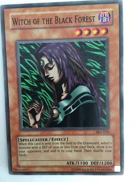YU-GI-OH TRADING CARD - WITCH OF THE BLACK FOREST