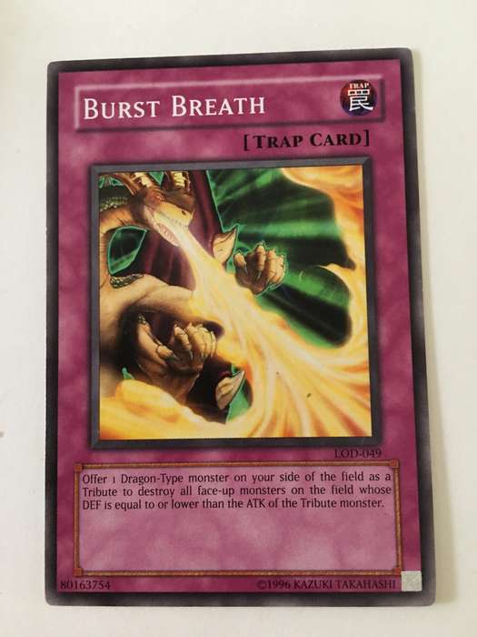 YU-GI-OH TRADING CARD - BURST BREATH