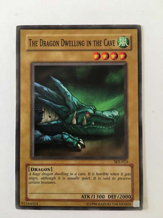 YU-GI-OH TRADING CARD - THE DRAGON DWELLING IN THE CAVE