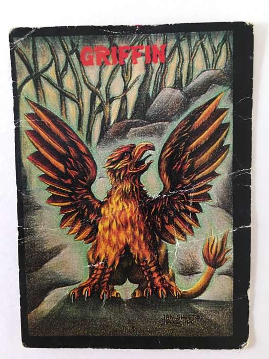 MONSTER IN MY POCKET TRADING CARD - 1991- GRIFFIN -  MORRISON ENTERTAINMENT