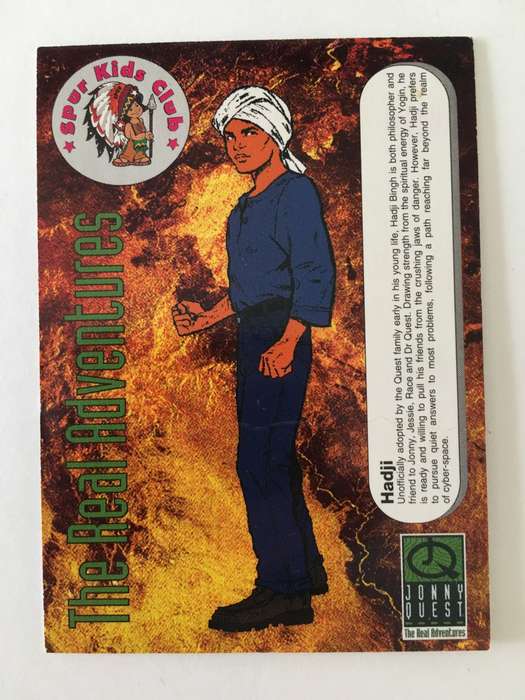 LOVELY TRADING CARD - SPUR KIDS CLUB -JOHNNY QUEST - HADJI 1997