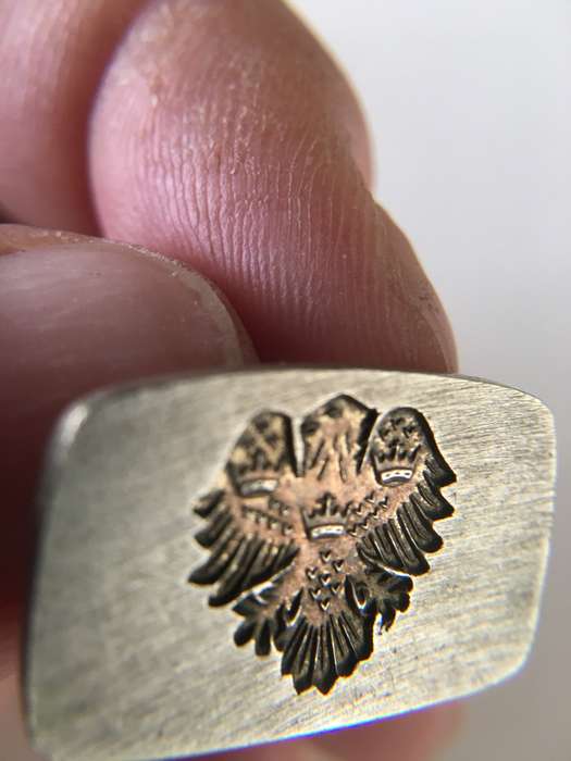 LOVELY VINTAGE EAGLE MENS CUFFLINKS MAY BE PLATED