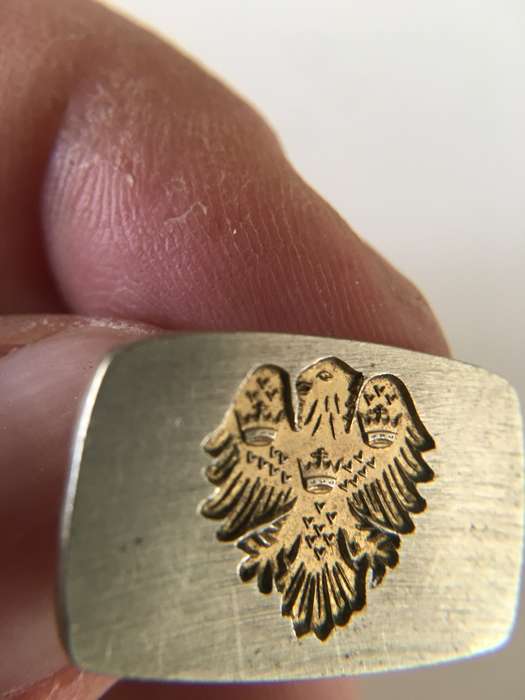 LOVELY VINTAGE EAGLE MENS CUFFLINKS MAY BE PLATED