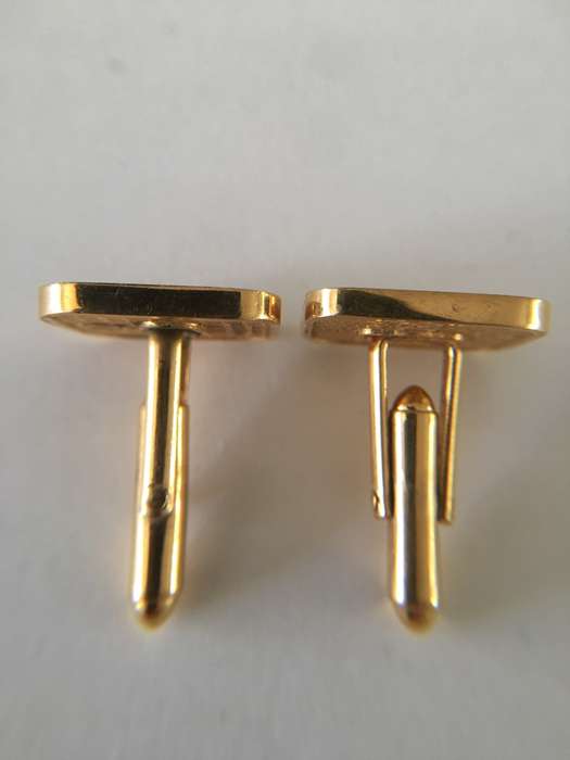 LOVELY VINTAGE FNB GOLD PLATED MENS CUFF LINKS